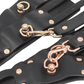Love In Leather Faux Leather Wrist Cuffs With Gold Or Rose Gold Hardware