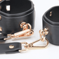 Love In Leather Faux Leather Wrist Cuffs With Gold Or Rose Gold Hardware