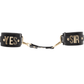 Love In Leather YES SIR Faux Leather Wrist Cuffs With Gold Hardware