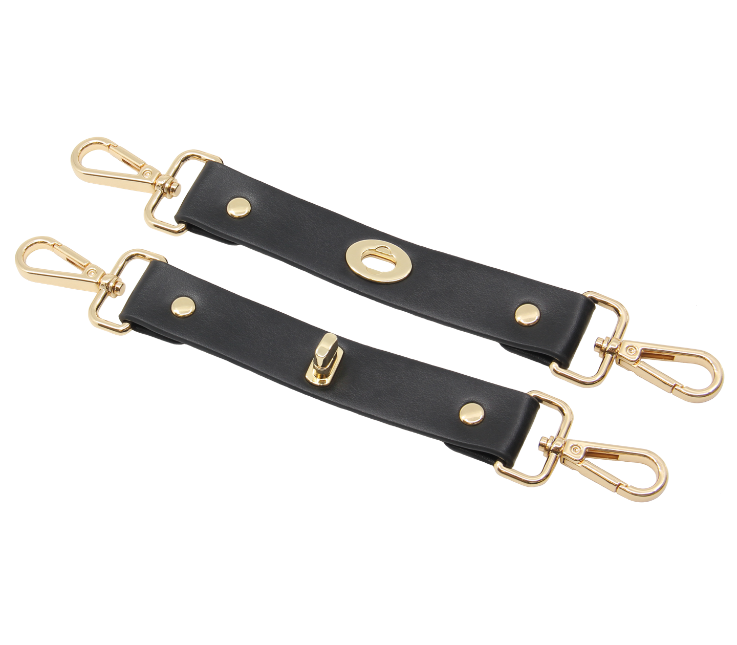 Love In Leather Faux Leather Hog Tie with Gold, Rose Gold Or Silver Hardware