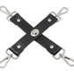 Love In Leather Faux Leather Hog Tie with Gold, Rose Gold Or Silver Hardware