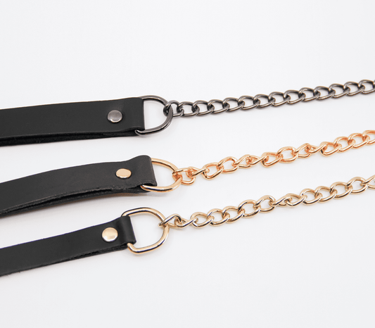 Love In Leather Leather & Chain Lead