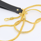 Love In Leather Gold Snake Chain Lead With Faux Leather Handle