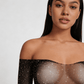 Love In Leather LIN008 Rhinestone Bodysuit One Size - MULTIPLE COLOURS