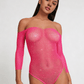 Love In Leather LIN008 Rhinestone Bodysuit One Size - MULTIPLE COLOURS