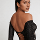 Love In Leather LIN009 Rhinestone Bodysuit One Size - MULTIPLE COLOURS