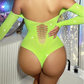 Love In Leather Rhinestone Bodysuit One Size - MULTIPLE COLOURS
