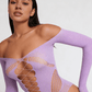 Love In Leather LIN009 Rhinestone Bodysuit One Size - MULTIPLE COLOURS