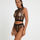 Love In Leather LIN010 Rhinestone Two Piece Set One Size - MULTIPLE COLOURS