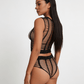 Love In Leather LIN010 Rhinestone Two Piece Set One Size - MULTIPLE COLOURS
