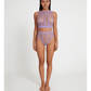 Love In Leather LIN010 Rhinestone Two Piece Set One Size - MULTIPLE COLOURS