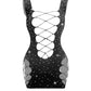 Love In Leather LIN011 Rhinestone Dress One Size - MULTIPLE COLOURS