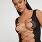 Love In Leather LIN011 Rhinestone Dress One Size - MULTIPLE COLOURS