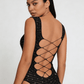 Love In Leather LIN011 Rhinestone Dress One Size - MULTIPLE COLOURS