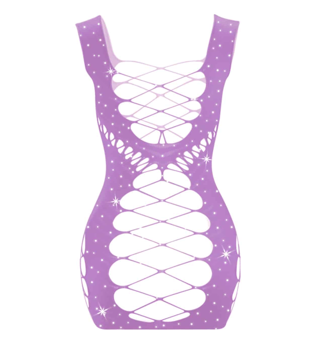 Love In Leather LIN011 Rhinestone Dress One Size - MULTIPLE COLOURS