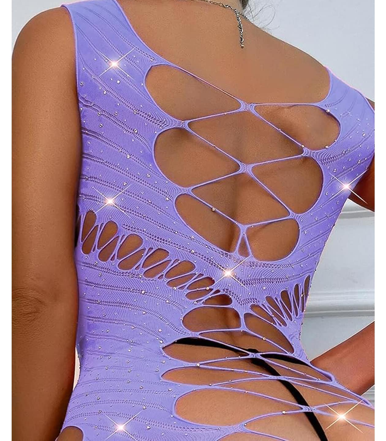 Love In Leather LIN011 Rhinestone Dress One Size - MULTIPLE COLOURS