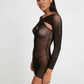Love In Leather LIN012 Rhinestone Dress One Size - MULTIPLE COLOURS