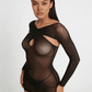 Love In Leather LIN012 Rhinestone Dress One Size - MULTIPLE COLOURS