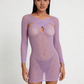 Love In Leather LIN012 Rhinestone Dress One Size - MULTIPLE COLOURS