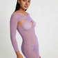 Love In Leather LIN012 Rhinestone Dress One Size - MULTIPLE COLOURS