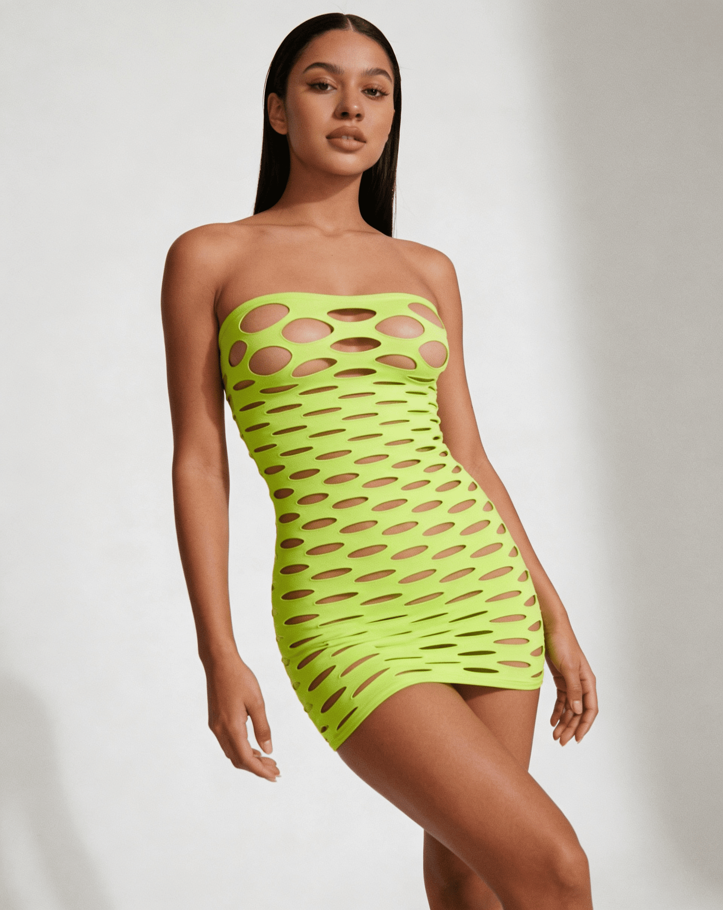 Love In Leather LIN013 Tube Dress One Size - MULTIPLE COLOURS