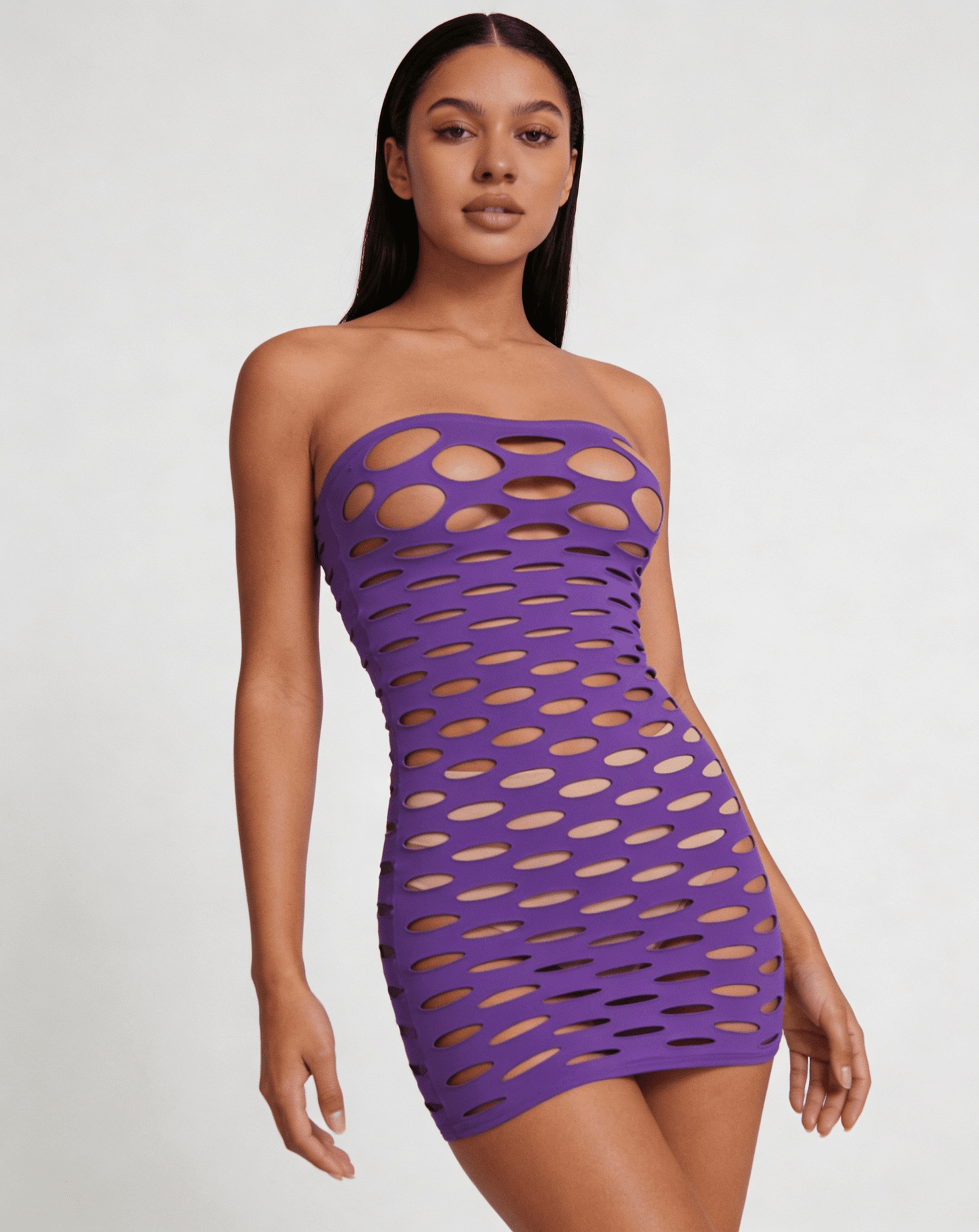Love In Leather LIN013 Tube Dress One Size - MULTIPLE COLOURS