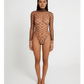 Love In Leather LIN014 Rhinestone Bodysuit One Size - MULTIPLE COLOURS