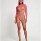 Love In Leather LIN014 Rhinestone Bodysuit One Size - MULTIPLE COLOURS