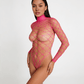 Love In Leather LIN014 Rhinestone Bodysuit One Size - MULTIPLE COLOURS