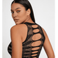 Love In Leather LIN015 Rhinestone Bodysuit One Size - MULTIPLE COLOURS