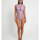 Love In Leather LIN015 Rhinestone Bodysuit One Size - MULTIPLE COLOURS