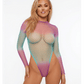 Love In Leather LIN018 SWEET TOOTH Sugarplum Lollipop Ombré Bodysuit One Size