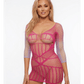 Love In Leather LIN020 SWEET TOOTH Berry Cobbler Ombré Dress One Size