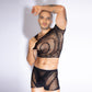 Love In Leather LIN127 Mens Short Sleeve Top & Trunks One Size