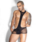 Love In Leather Mens Stocking One Piece Black One Size