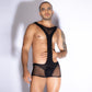 Love In Leather Mens Stocking One Piece Black One Size