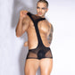 Love In Leather Mens Stocking One Piece Black One Size