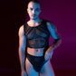 Love In Leather LIN130 Mens Sleeveless Top & Briefs One Size