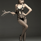 Rimes Fetish Lingerie Crotchless Fishnet Bodystocking Black Size OS