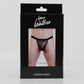 Love In Leather Mens Wet Look G-String With Lace Up Detail Black Size S/M or L/XL