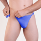 Love In Leather Mens Lycra G-String With Quick Release Clips Size S/M or L/XL - MULTIPLE COLOURS