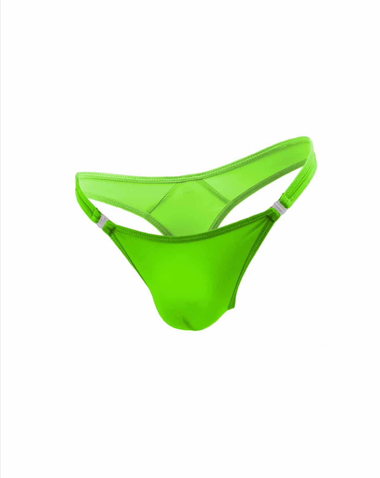 Love In Leather Mens Lycra G-String With Quick Release Clips Size S/M or L/XL - MULTIPLE COLOURS
