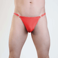Love In Leather Mens Lycra G-String With Quick Release Clips Size S/M or L/XL - MULTIPLE COLOURS