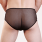 Love In Leather Mens Mesh Brief Black Size S/M or L/XL