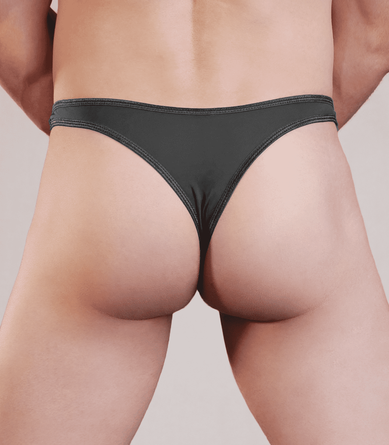 Love In Leather Plain Mens Lycra G-String Size S/M or L/XL - MULTIPLE COLOURS