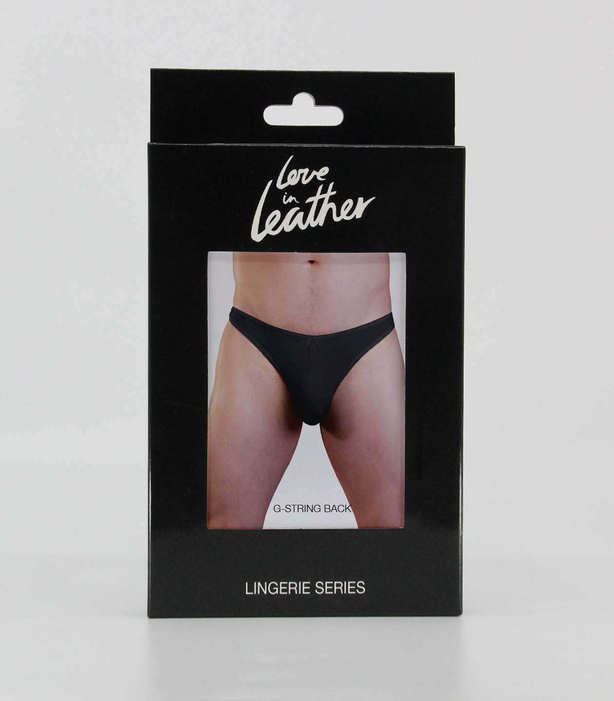 Love In Leather Plain Mens Lycra G-String Size S/M or L/XL - MULTIPLE COLOURS