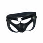 Love In Leather Mens Wet Look Jock Strap Style Cut Outs And Ring Details Black Size S/M or L/XL