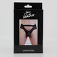 Love In Leather Mens Mesh Underwear With Front Cut Out Black Size S/M or L/XL