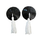 Love In Leather Round Nipple Tassels Sequin Pasties - MULTIPLE COLOURS