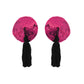 Love In Leather Round Nipple Tassels Sequin Pasties - MULTIPLE COLOURS